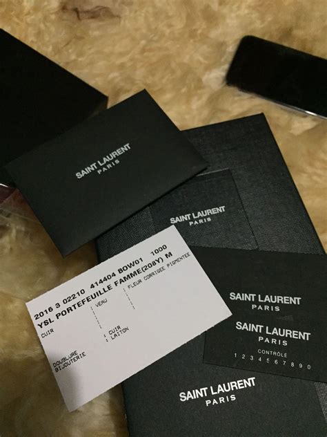 ysl authenticity card|yves saint laurent handbags authentic.